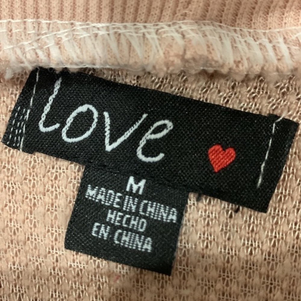 Love Cozy Sweater Dress Size Med Mini Women Pinkish Tan - Picture 4 of 9